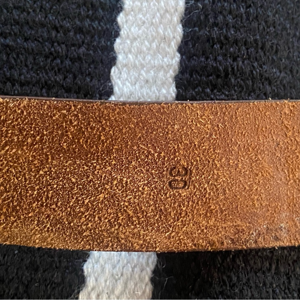 Banana Republic Brown Leather Belt with Silver Buckle - Picture 7 of 7